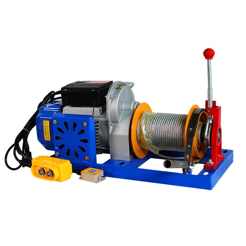 220v Electric hoist Clutch type electric crane Lifting machine Clutch winch Winch