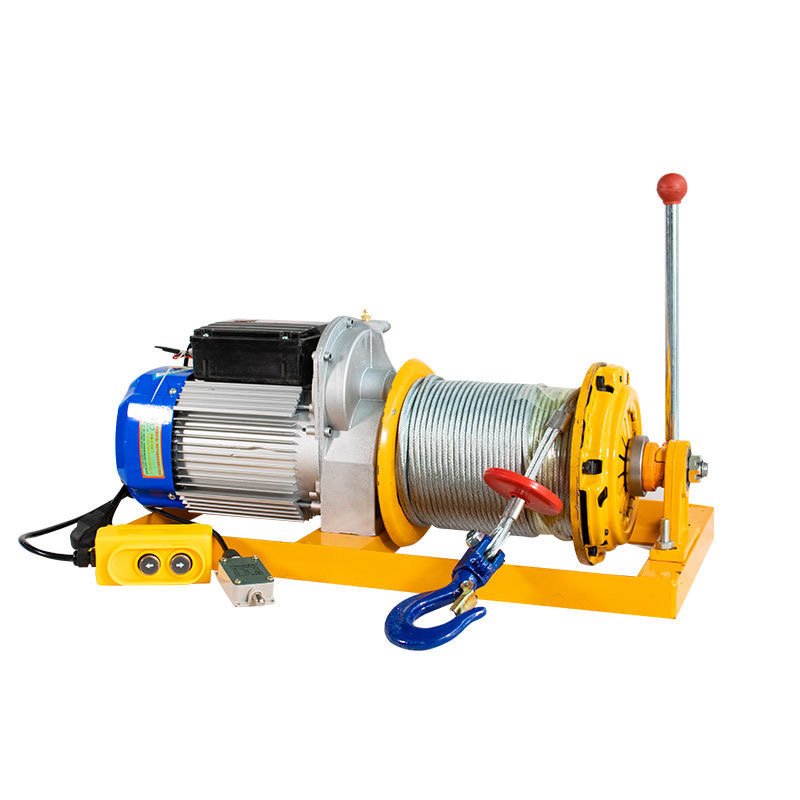 220v Electric hoist Clutch type electric crane Lifting machine Clutch winch Winch
