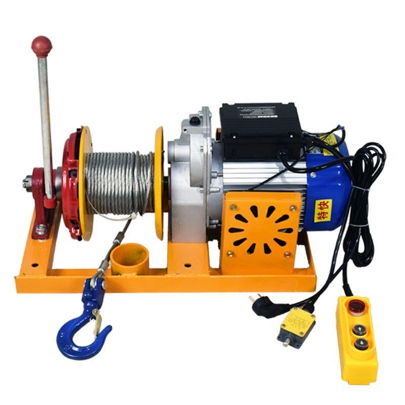 220v Electric hoist Clutch type electric crane Lifting machine Clutch winch Winch