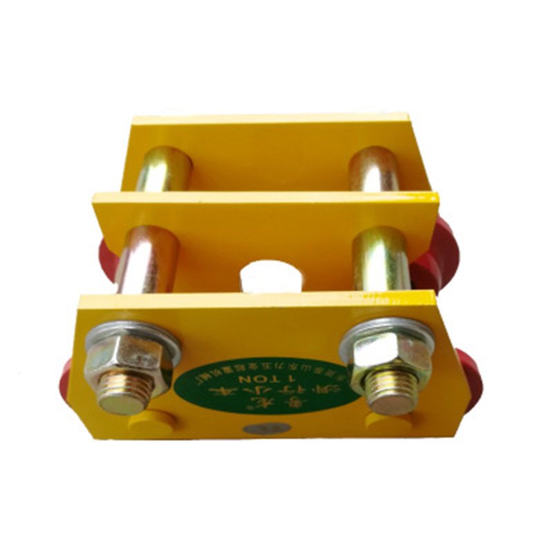 Mini I-steel hand push sliding lifting trolley for hand pulley