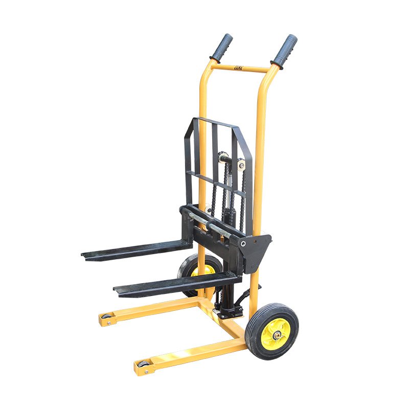 unique design 500kg Super mini smart hand forklift stacker up to 1600mm