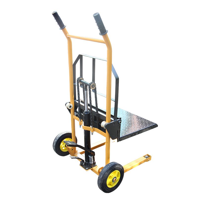 unique design 500kg Super mini smart hand forklift stacker up to 1600mm