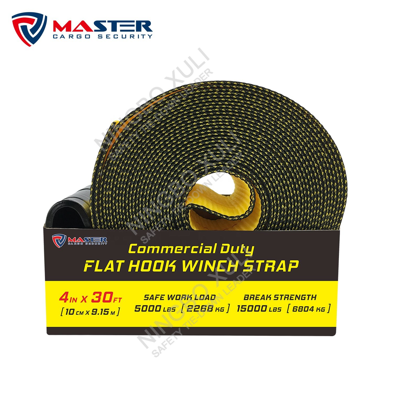 4x30' yellow truck winch straps