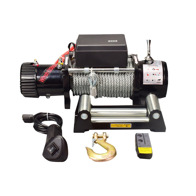 12v electric winch lifting 2 ton car winch motor 12V 24V 12000lbs for 4x4 Off Road Truck