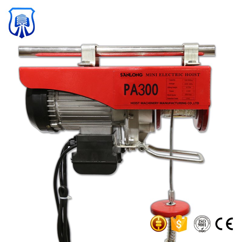 Factory direct sale lifting equipment pa 250 electric hoist 110v 220v mini electric motor hoist