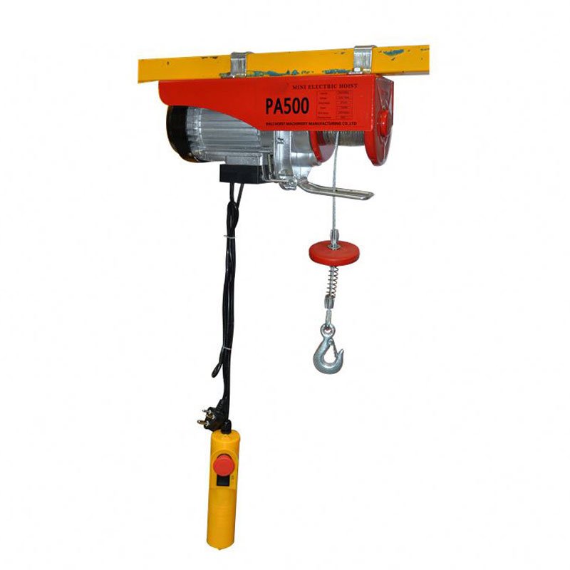 Factory direct sale lifting equipment pa 250 electric hoist 110v 220v mini electric motor hoist