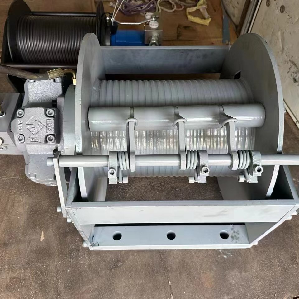 Construction Drilling Machine Spare Parts 1 2 3 4 5 10 12 15 20 25 30 50 60 Ton Hydraulic Winch For Small Rigs