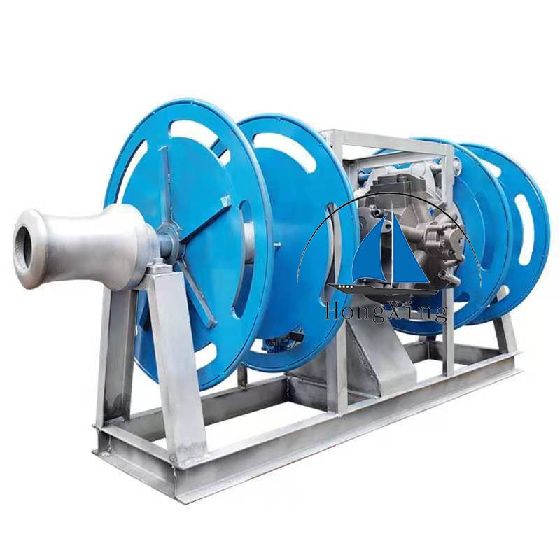 Fishing boat special winch cast iron rope winch 3 tons 4 tons drawing machine trawling machine double tow winch machi