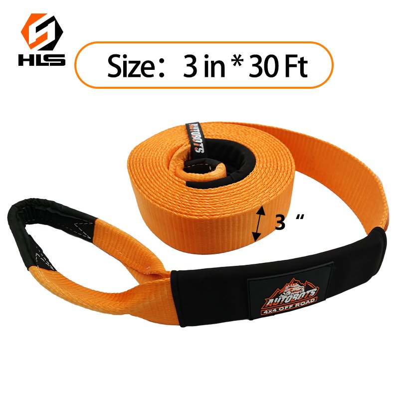 Customized 4x4 Heavy Duty Tow Recovery Trailer Rope 5m Snatch Strap for Cars Emergency Tools