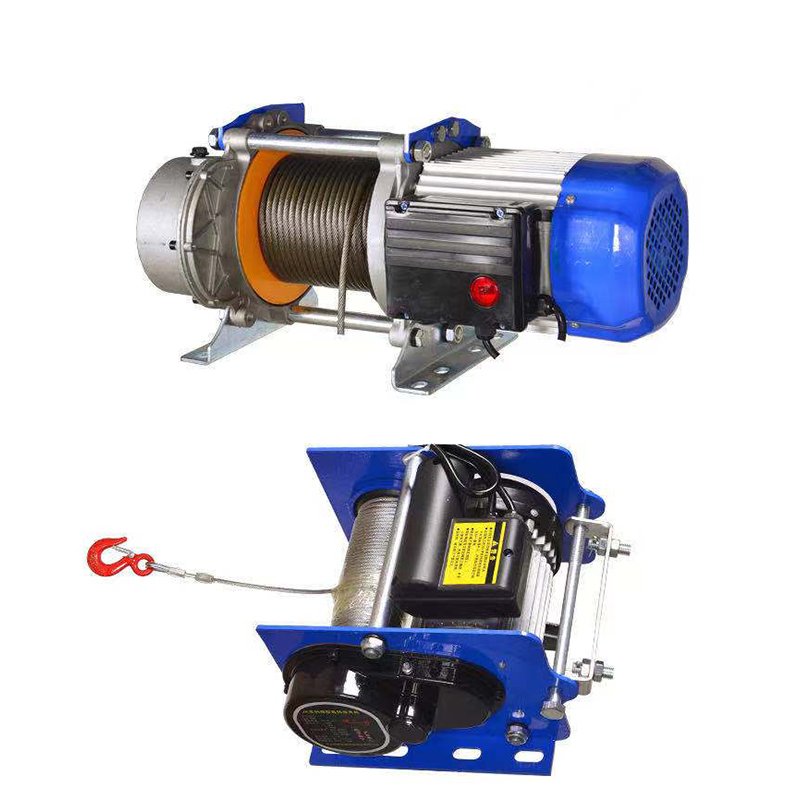 Factory Wire Rope Electric Motor Hoist Mini Hoist Winch With Wireless Remote Control