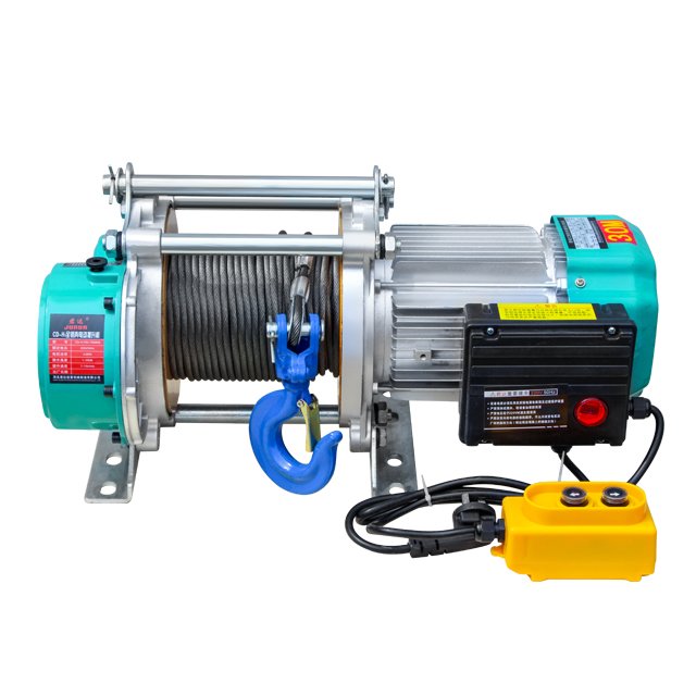 220v Small Crane Lift Hoist Winch 1.5ton 2.5ton 1000kg Mini Electric Hoist With Wireless Remote Control