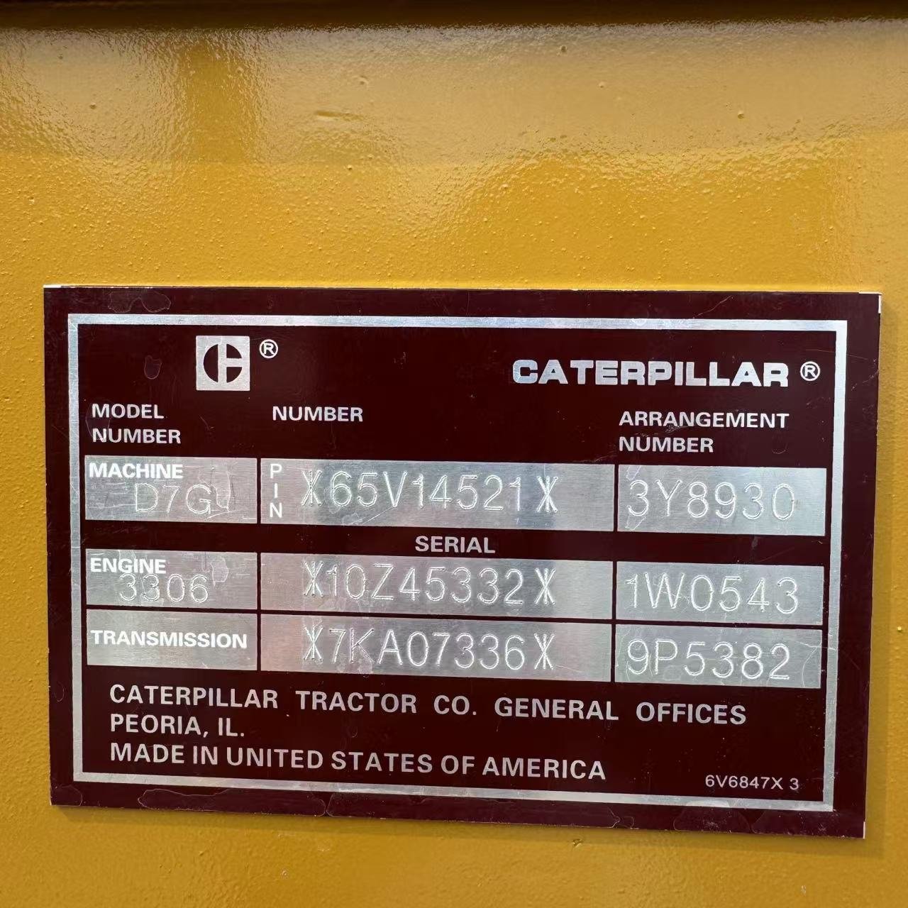 used caterpillar cat D7G D6G Bulldozer with winch