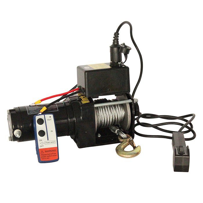 6000 Lbs 12v Electric winch Small Electric Capstan winch Remote Control Electric Hoist
