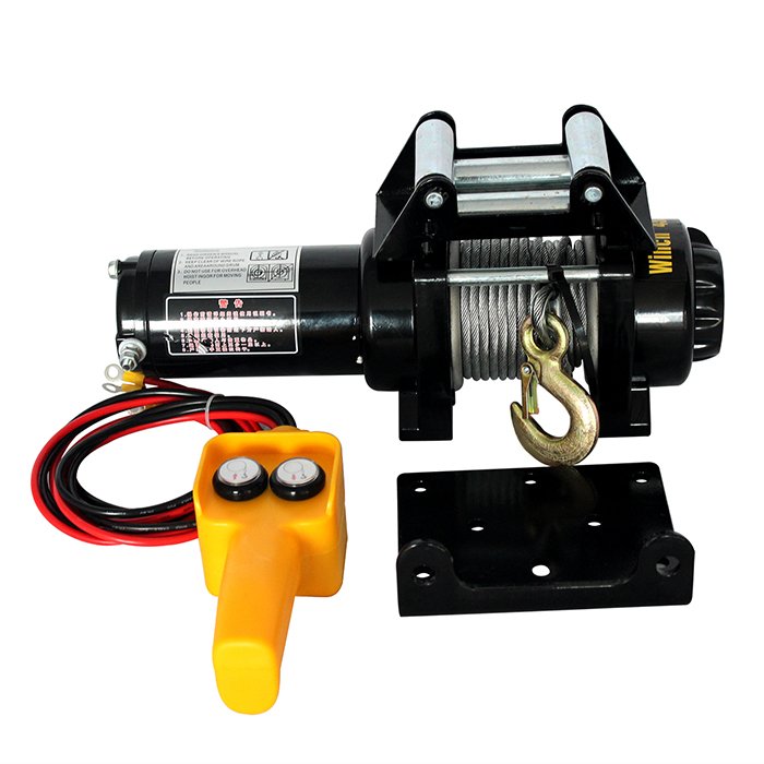 6000 Lbs 12v Electric winch Small Electric Capstan winch Remote Control Electric Hoist