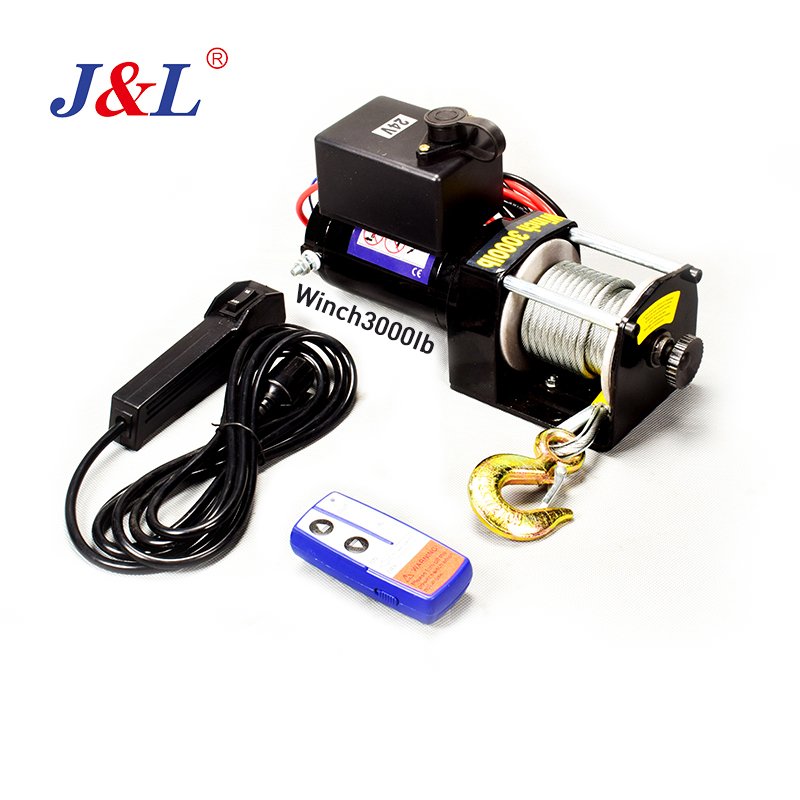 JULI 12000 lb truck winch DC 12V 24Vcable line 24m diameter 9.3mm