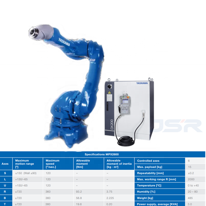 Yaskawa 6-axis robot painting car painting machine robot spray MPX2600 industrial robot