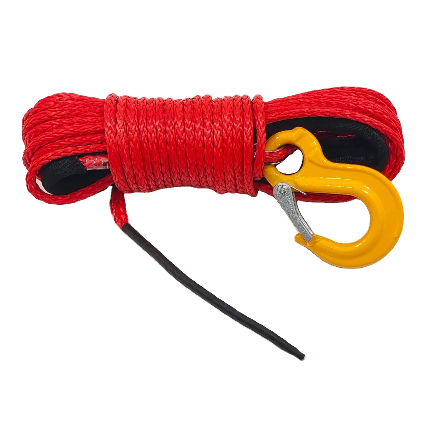 HYROPES 10 ton winch rope 12 strand Uhmwpe rope solid Braided for marine cars other winches