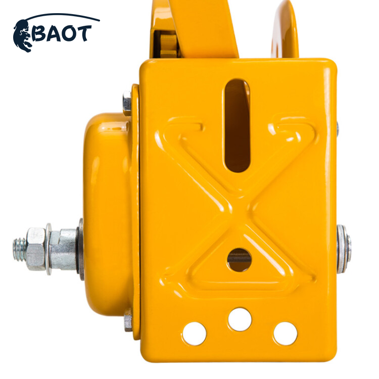 BAOT 1800lbs manual bidirectional ratchet reversible lifting portable self locking hand winch