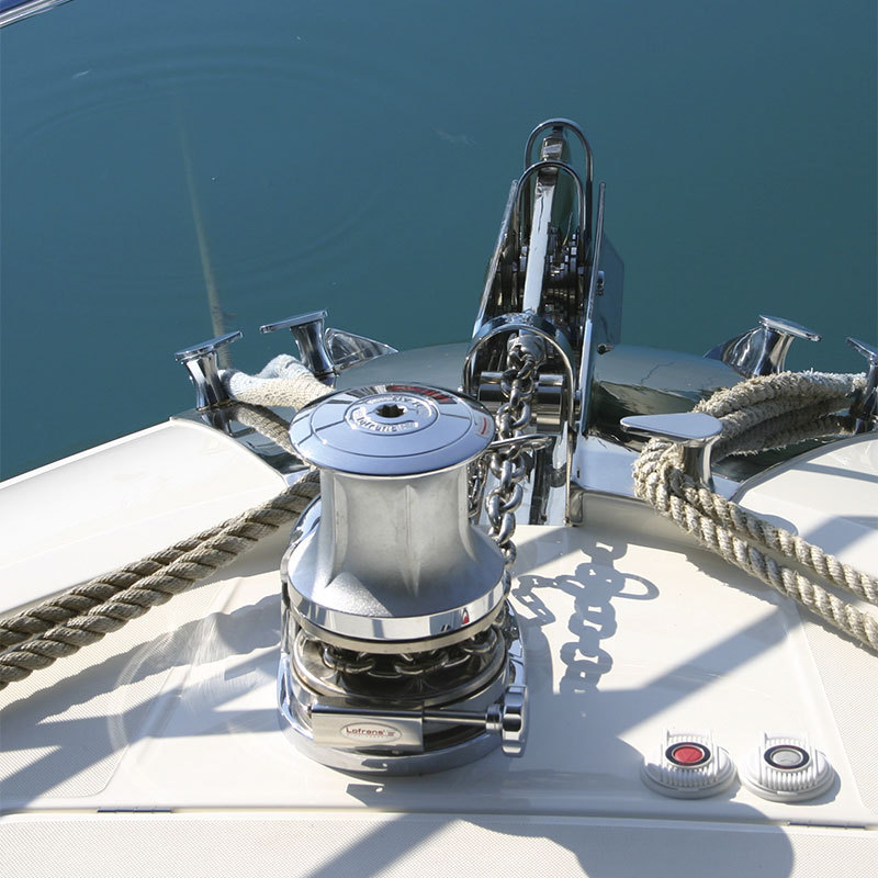 High Polished Capstan Stainless Steel Electric Anchor Winch Yacht Windlass