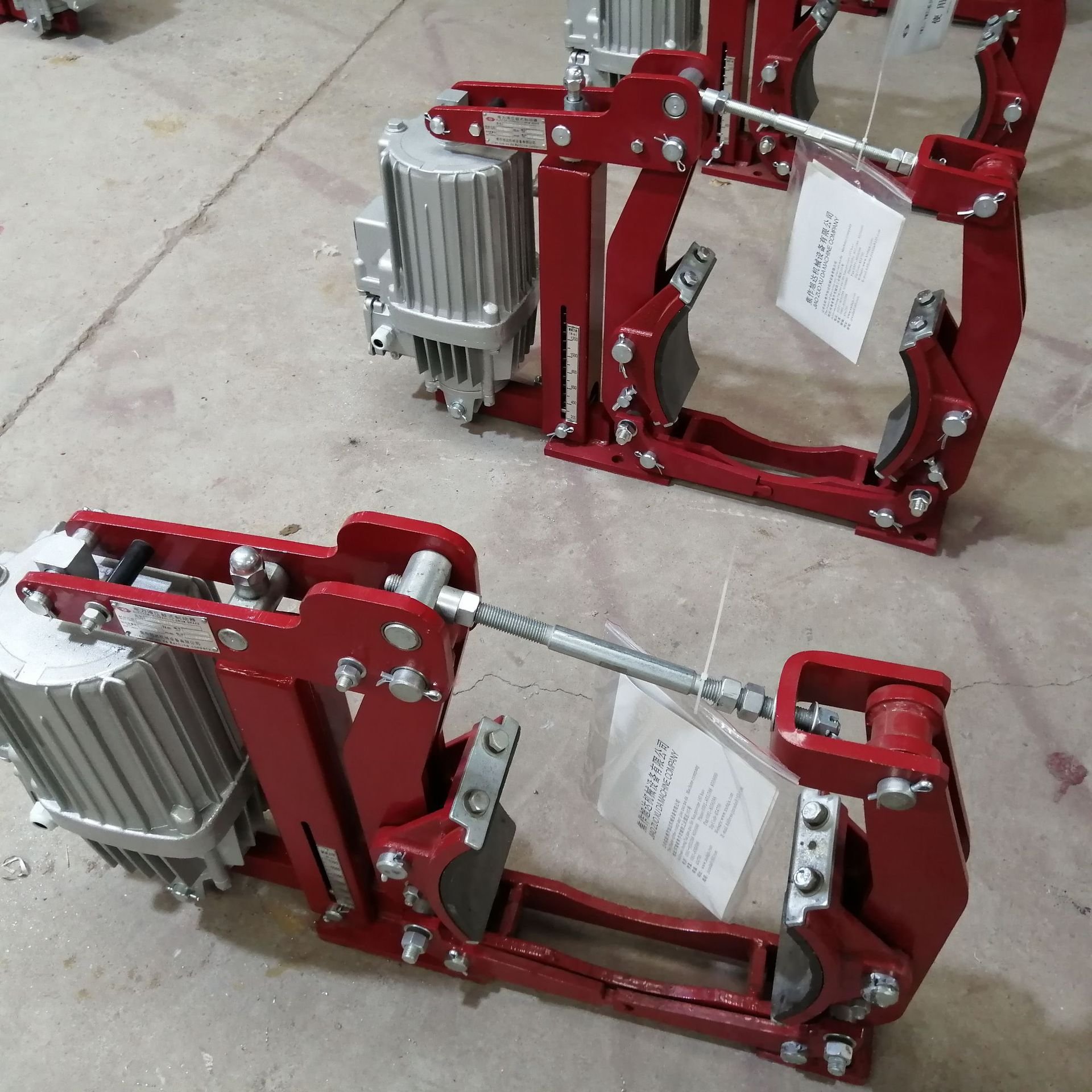 Crane Hydraulic Brake Air Rectifier Hydraulic Electric Drum Brake For Crane Marking Cooled Disc Brakes