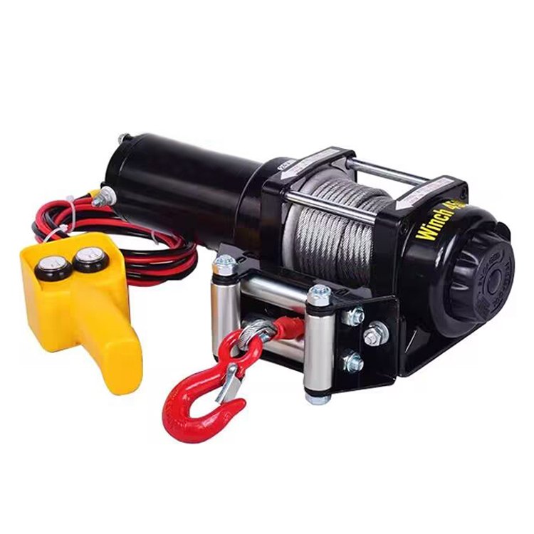 Hot Sale Electric Recovery Winch 12v 13000lb Heavy Duty 4x4 Frosted Electric Winch for sale