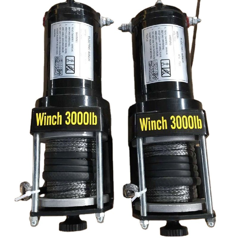 Hot Sale Electric Recovery Winch 12v 13000lb Heavy Duty 4x4 Frosted Electric Winch for sale