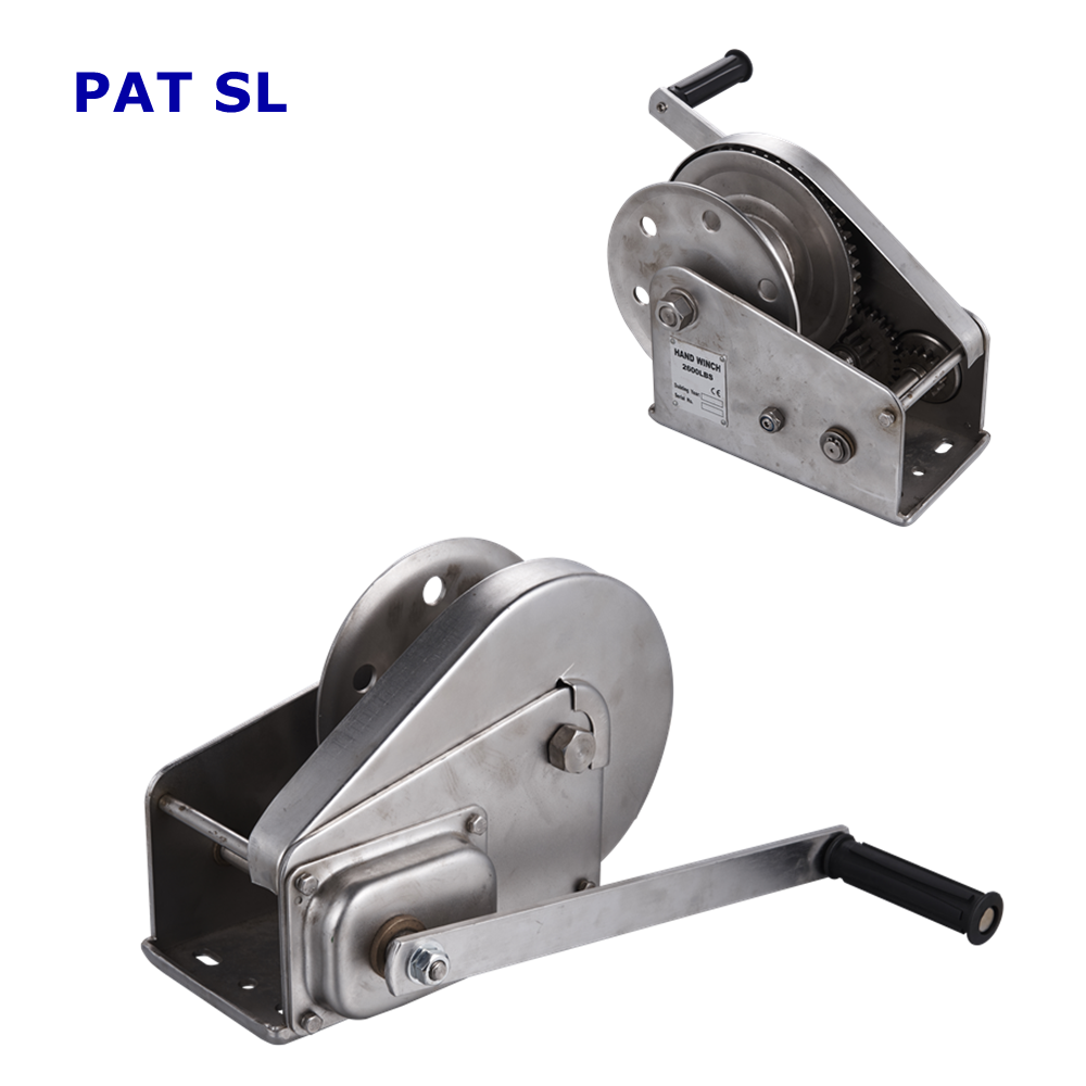 High Quality 2600LBS Stainless Steel Pulling Winch Manual Brake Hand Winch for Yacht or Boat Anchor Winch