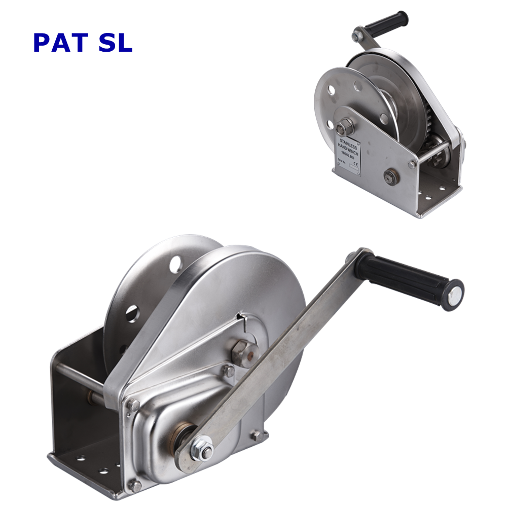 High Quality 2600LBS Stainless Steel Pulling Winch Manual Brake Hand Winch for Yacht or Boat Anchor Winch