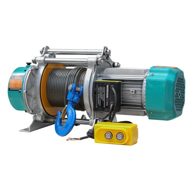 KCD Type Electric Winch 500kg 1000kg 1 Ton 2.5Ton Wireless Remote Control Mini Wire Rope Electric Hoist