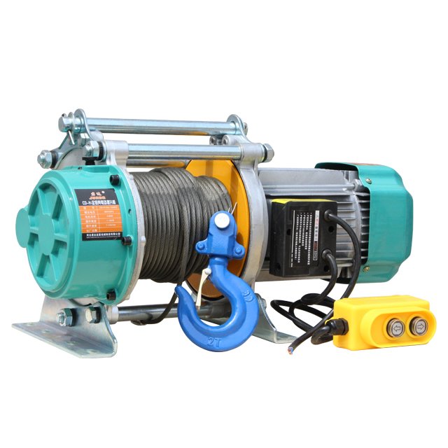 KCD Type Electric Winch 500kg 1000kg 1 Ton 2.5Ton Wireless Remote Control Mini Wire Rope Electric Hoist