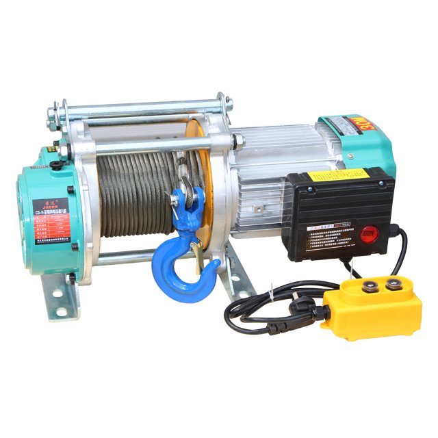 KCD Type Electric Winch 500kg 1000kg 1 Ton 2.5Ton Wireless Remote Control Mini Wire Rope Electric Hoist