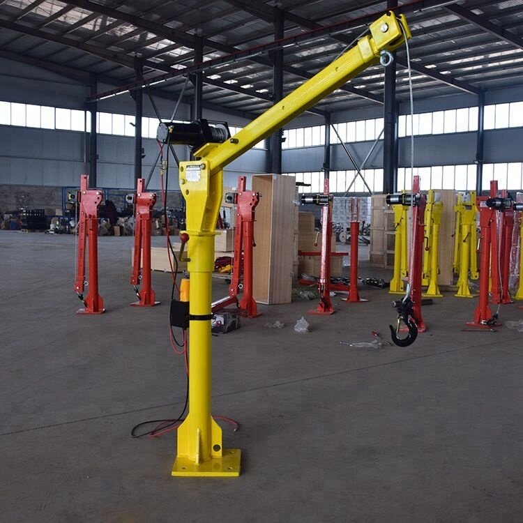 truck cranes portable electric hoist winch hydraulic remote control mobile Jib mounted pickup arm lift small mini crane 500kg