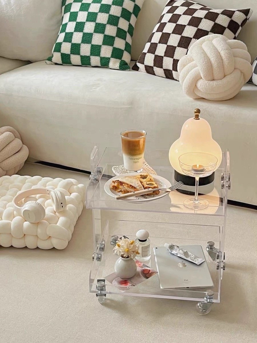 Manufacturer direct sales PU transparent casters can rotate 360 degrees with brake odor-free sofa casters