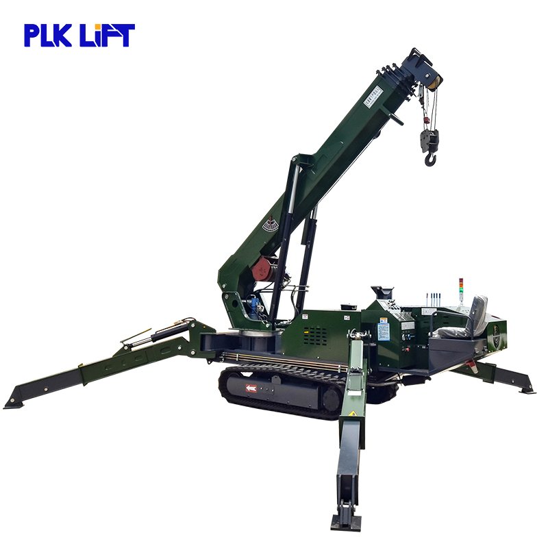 Heavy-Duty 8T to 18T Track Cranes with 360 Rotation Telescopic Boom Diesel Engine or Battery Option