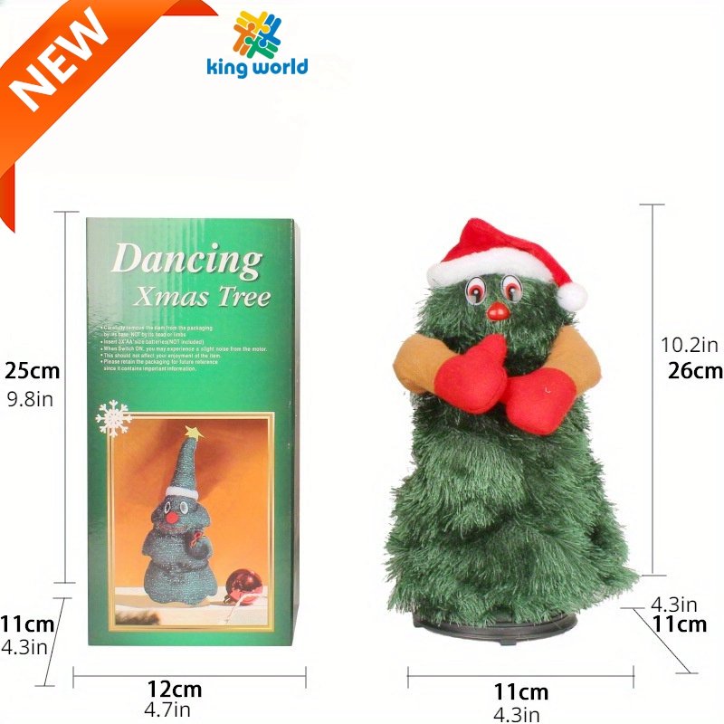 Rotating Dancing Cactus Christmas Decorations Electric Christmas Tree Plush Toy Gift Glowing Singing Twisting Trees fidget Toys