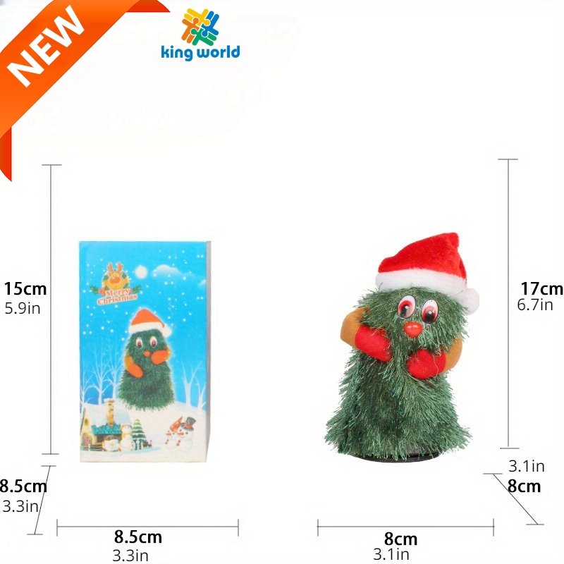 Rotating Dancing Cactus Christmas Decorations Electric Christmas Tree Plush Toy Gift Glowing Singing Twisting Trees fidget Toys