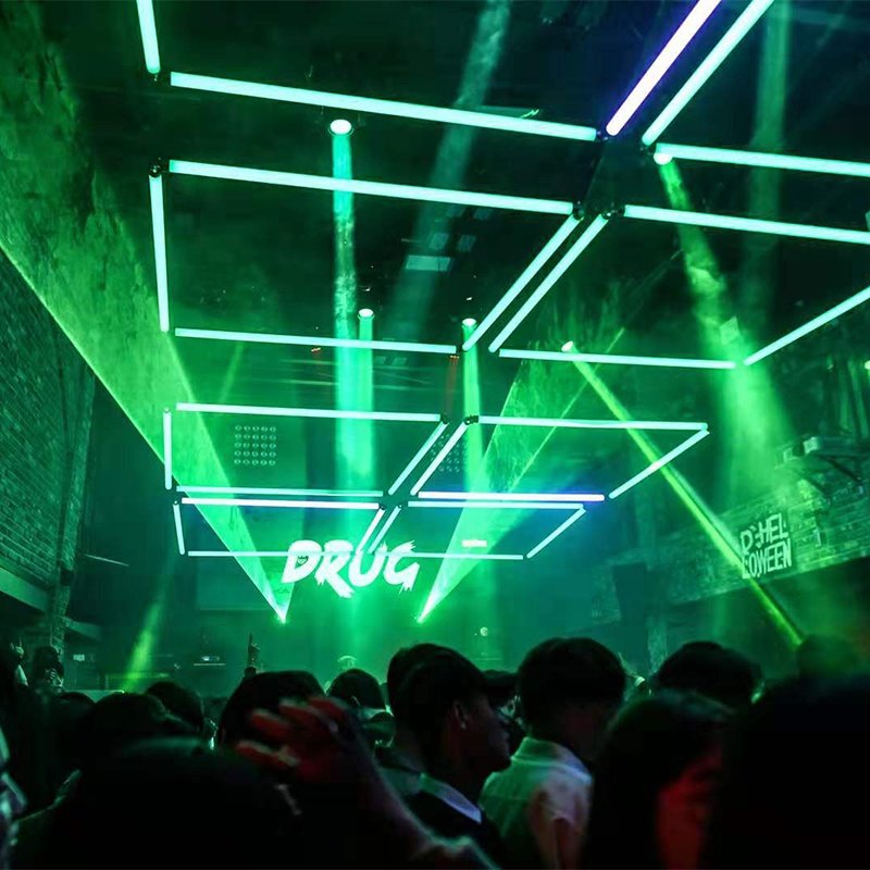night club equipments led pixel tube strip stage light elevating hoist crane lifting kinetic light kinetic winch dmx winch