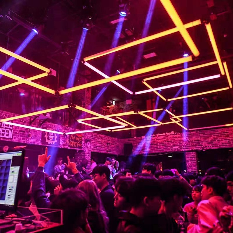 night club equipments led pixel tube strip stage light elevating hoist crane lifting kinetic light kinetic winch dmx winch