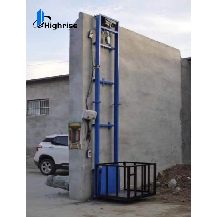 Good price factory small indoor 3M hydraulic lift/ guide rail cargo lift for goods