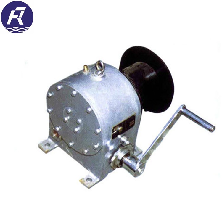 Portable wire rope manual hand anchor winch