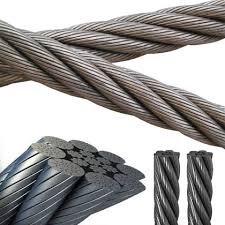 7x19 Strand Aircraft Cable Steel Winch Rope 1/8 Inch Galvanized High Carbon Steel Wire Low Price Cutting Welding