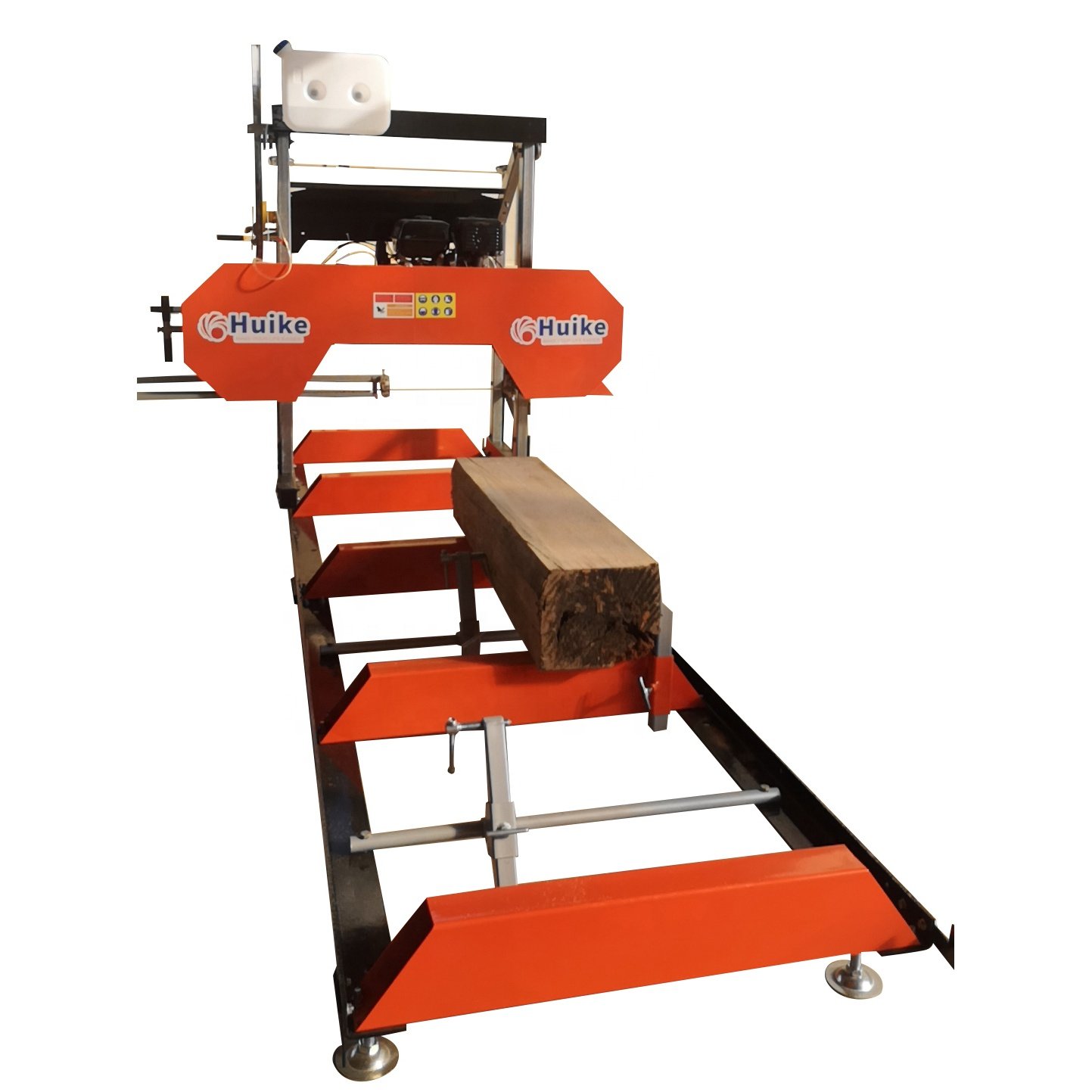 CE Approved Huike used sawmill machine heavy duty bandsaw household portable sawmill with winch