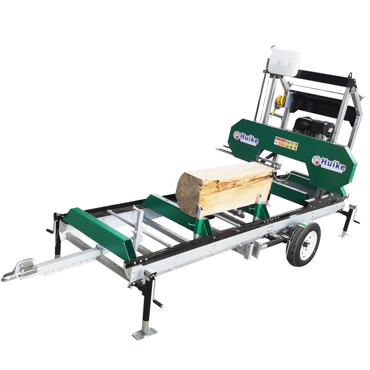 CE Approved Huike used sawmill machine heavy duty bandsaw household portable sawmill with winch