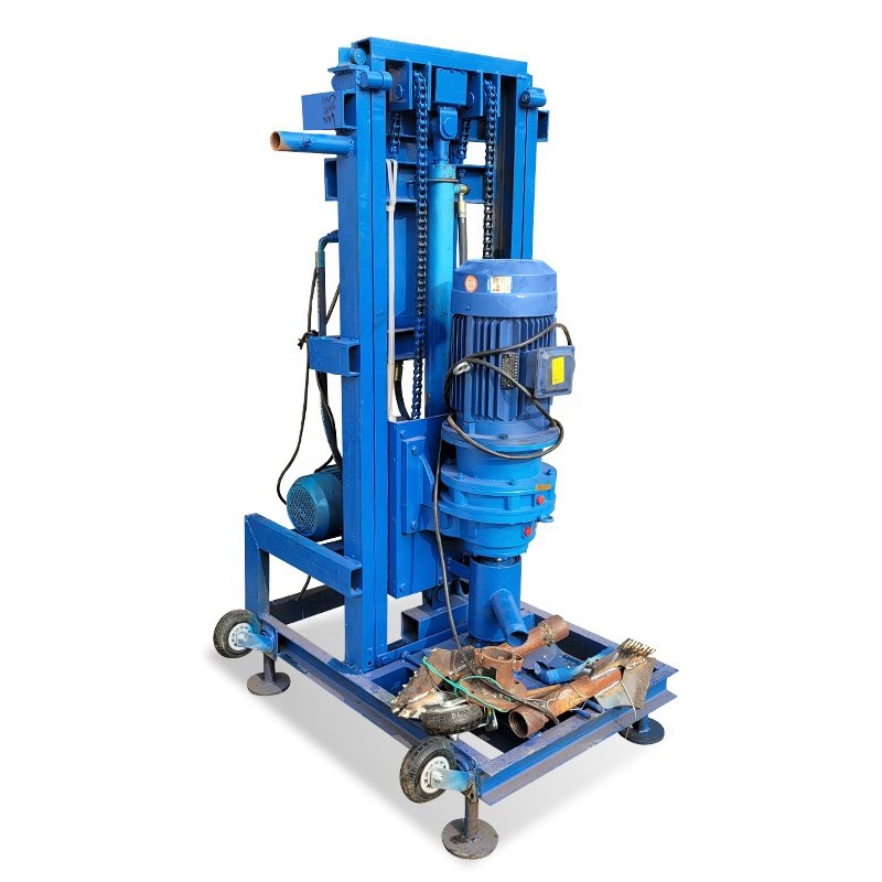Portable 100m Deep Small Water Bore Well Drilling Machine Electric Hydraulic Underground Core Drill Rig Machine