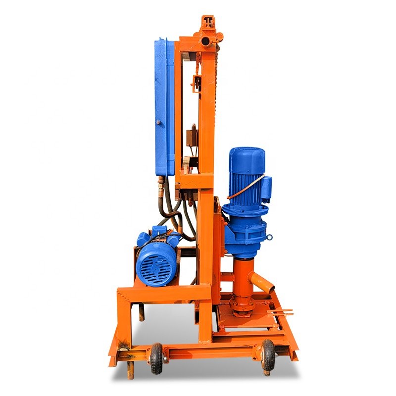 Portable 100m Deep Small Water Bore Well Drilling Machine Electric Hydraulic Underground Core Drill Rig Machine
