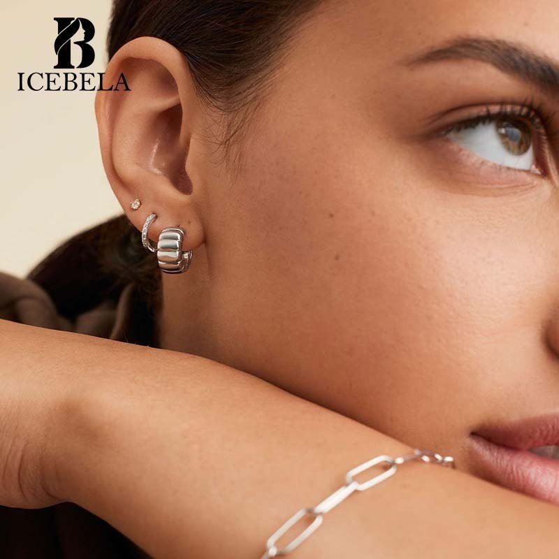 Wholesale Minimalist Gold Plated Fashion Fine Jewelry Trendy Earrings Jewelry Women 925 Sterling Silver Stud Earring For Girls