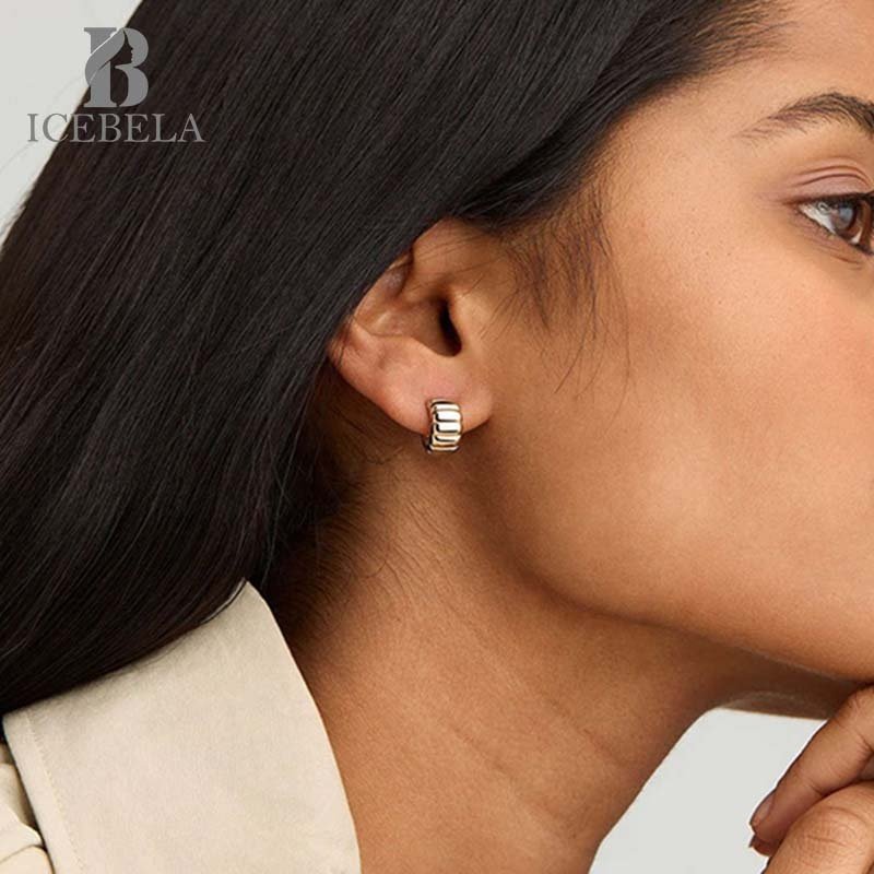 Wholesale Minimalist Gold Plated Fashion Fine Jewelry Trendy Earrings Jewelry Women 925 Sterling Silver Stud Earring For Girls
