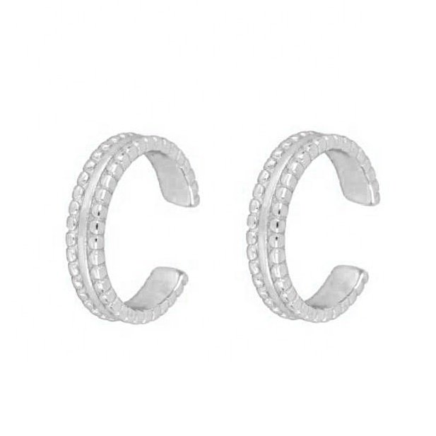 Gemnel 925 sterling silver 18k gold plated ear cuff cross earrings for women