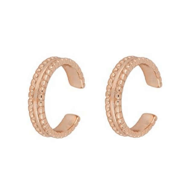 Gemnel 925 sterling silver 18k gold plated ear cuff cross earrings for women