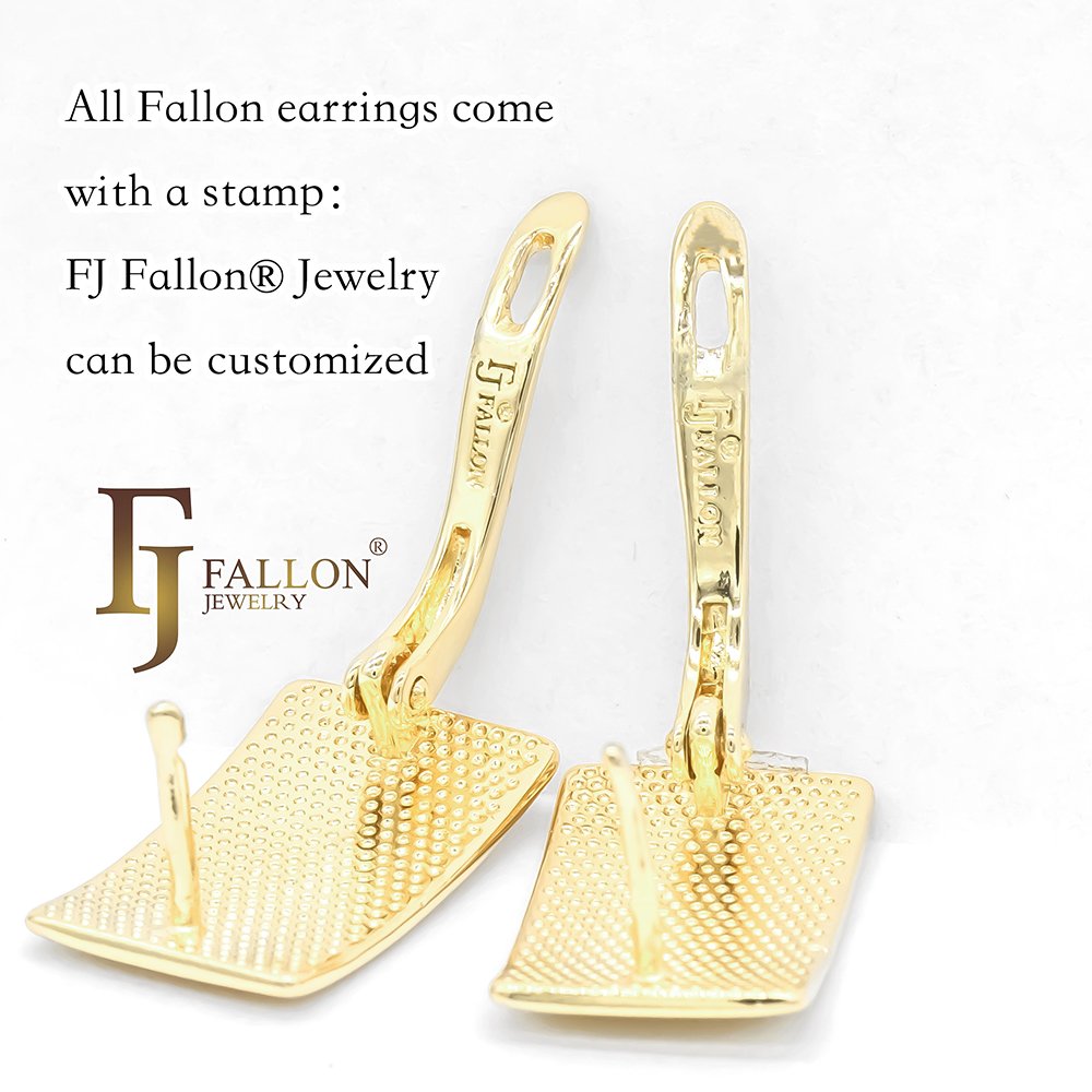 52202801 FJ Fallon Fashion Jewelry Flower Cluster Ear Cuff Earrings Plated In 14K Gold Brass Based